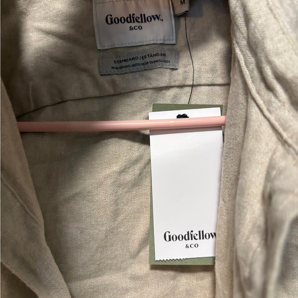 Goodfellow & Co Cream Lightweight Shirt Jacket - Picture 5 of 5